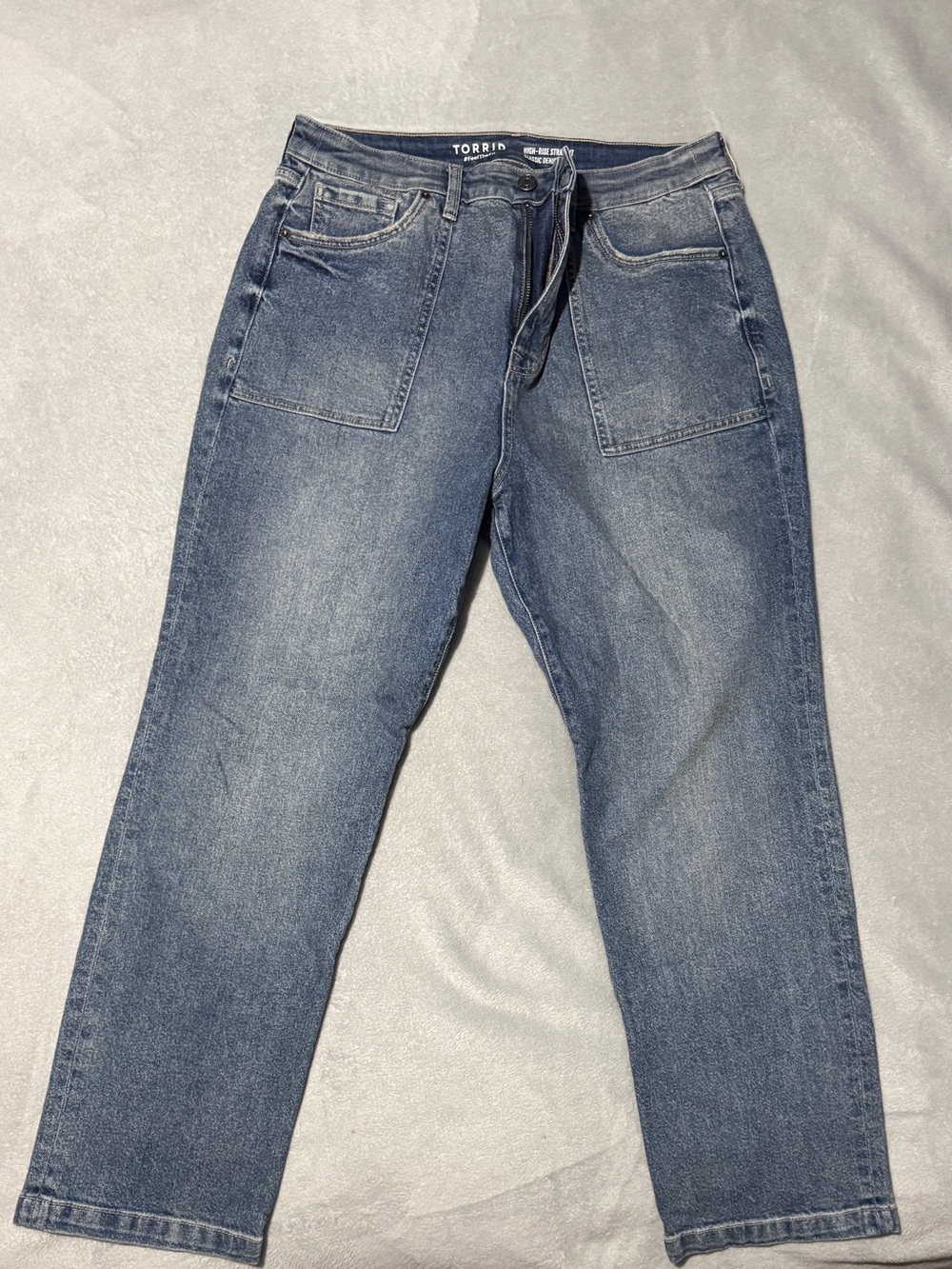 torrid high-rise straight leg jeans